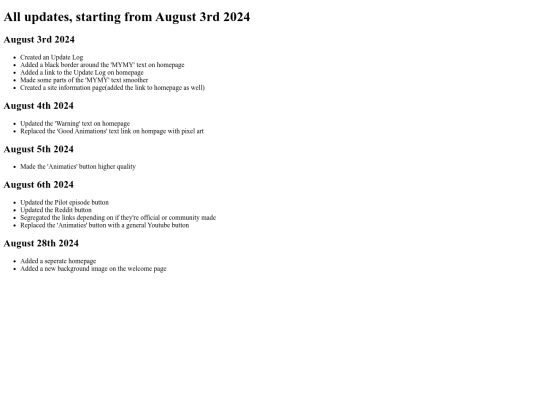 UpdateLog screenshot
