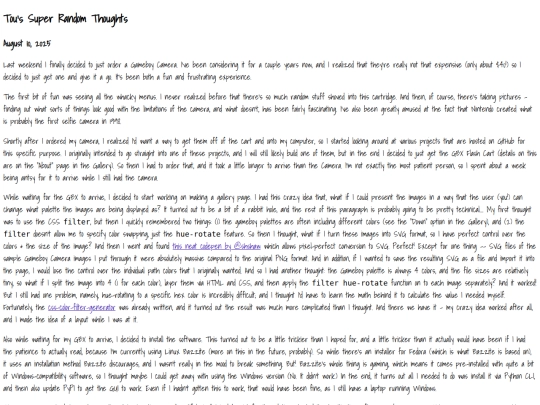 blog screenshot