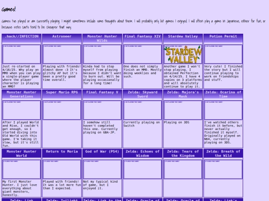 games screenshot