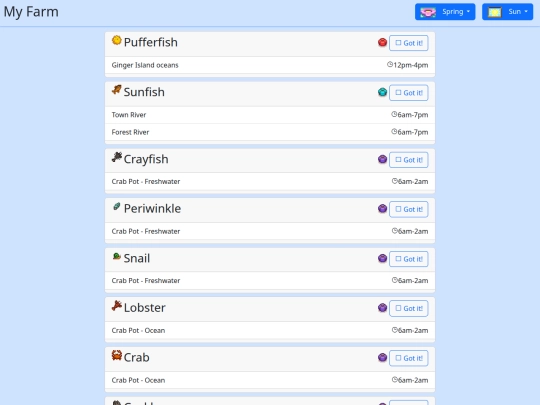 iridium-legend/list screenshot