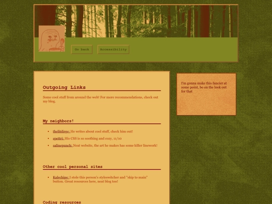 links screenshot