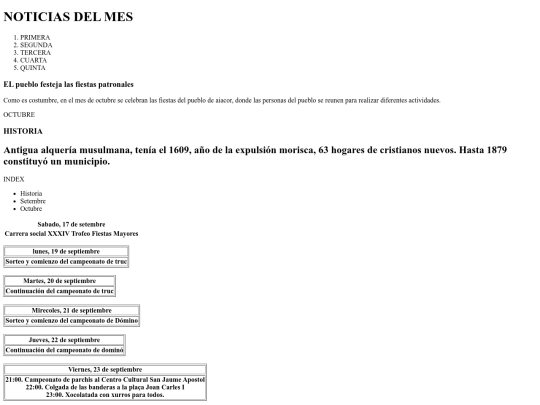 index screenshot