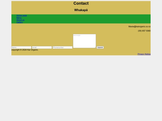 Contact screenshot