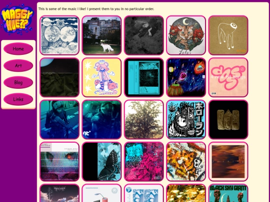 blog/music screenshot