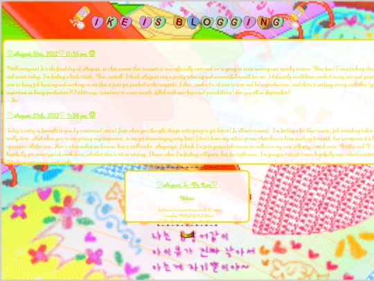 BloggingAug22 screenshot