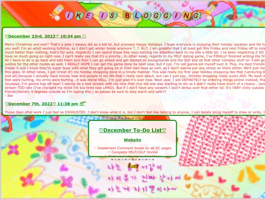 BloggingDec22 screenshot