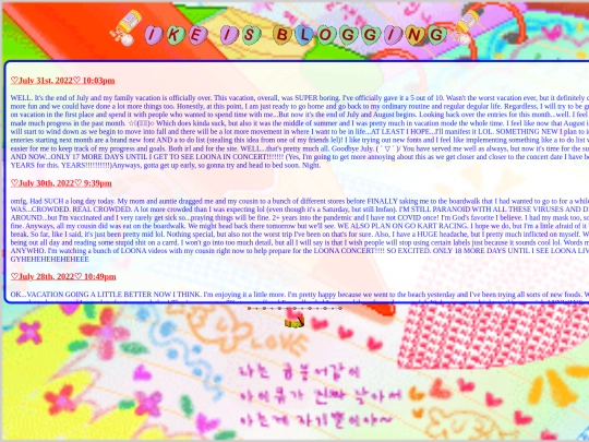BloggingJul22 screenshot
