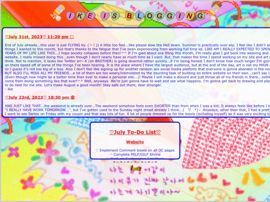 BloggingJul23 screenshot