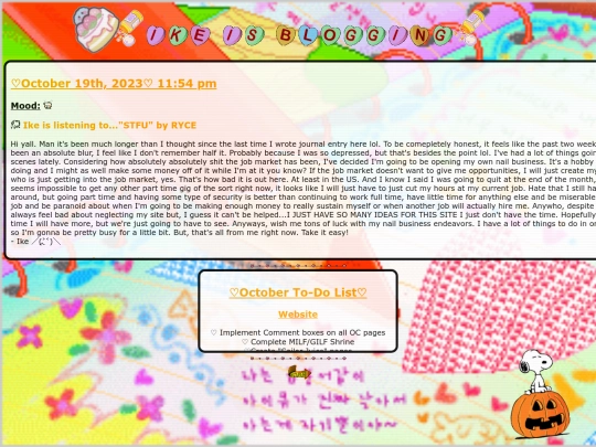 BloggingOct23 screenshot