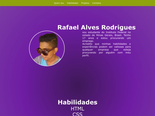 Home/atividades/Atividade6/Portfolio screenshot