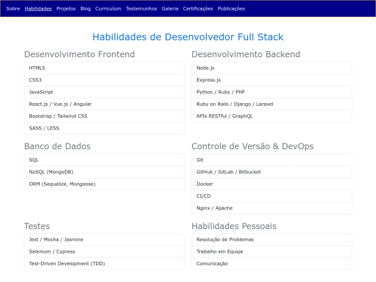 web/habilidades screenshot
