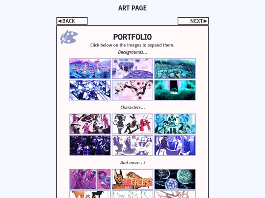 artpage screenshot