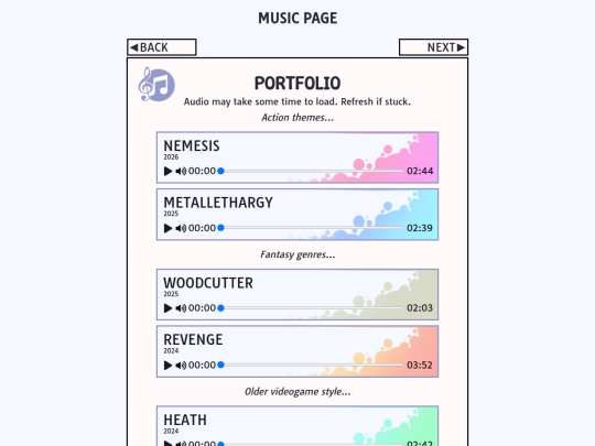 muspage screenshot