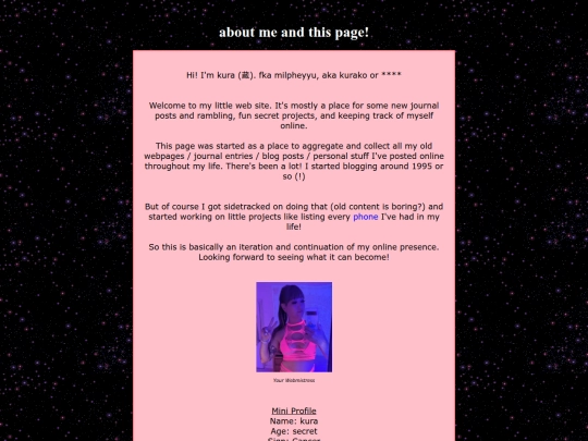 blog/about screenshot