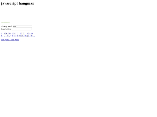 hangman screenshot