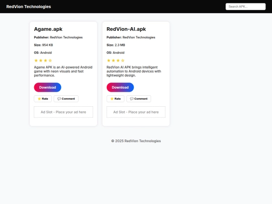 redviontech screenshot