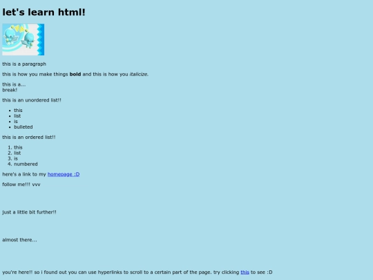 learninghtml screenshot