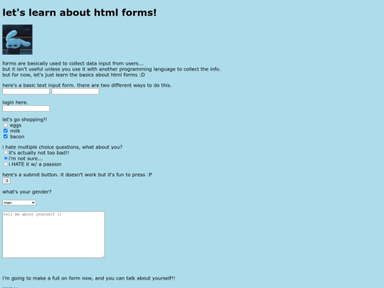 learninghtmlforms screenshot
