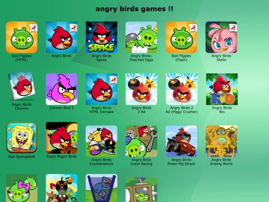 angrybirdsgames screenshot