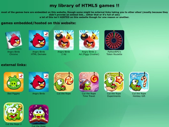 htmlgames screenshot