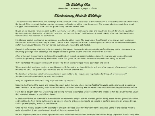 stories/slumbertummy-meets-the-wildleafs screenshot