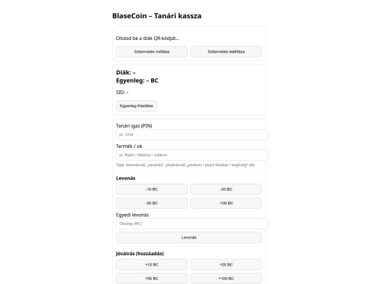 cashier screenshot