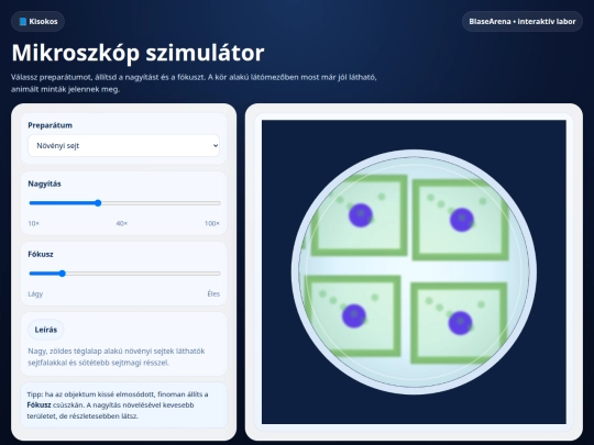 mikroszkop screenshot
