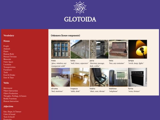 vocabulary/furnitures screenshot