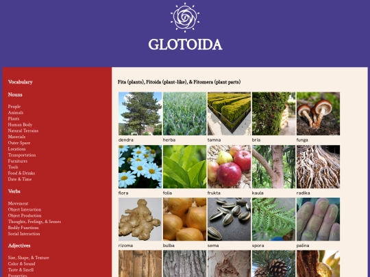 vocabulary/plants screenshot