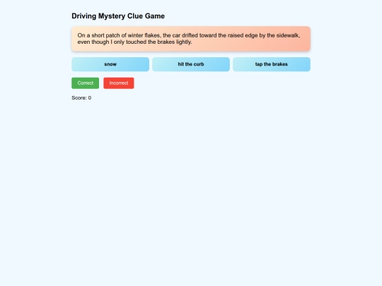Driving screenshot