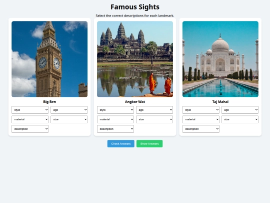 Famous Sights screenshot