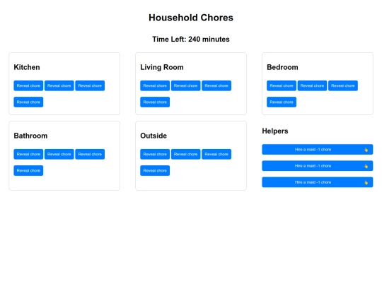Household chores screenshot