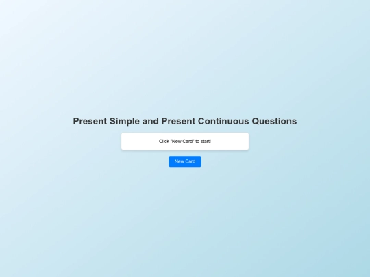 Present simple and continuous screenshot
