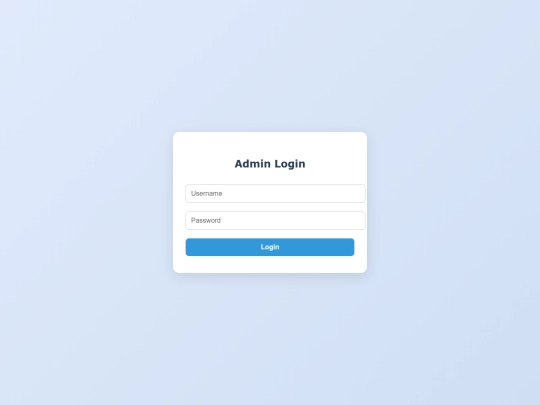 login screenshot