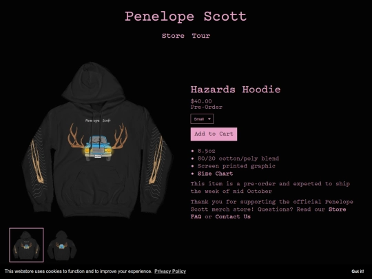Hazards-Truck-Hoodie screenshot