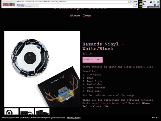 hazards-vinyl-white-black screenshot