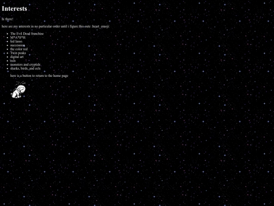 interests screenshot