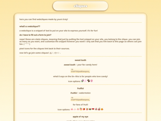 cliques screenshot