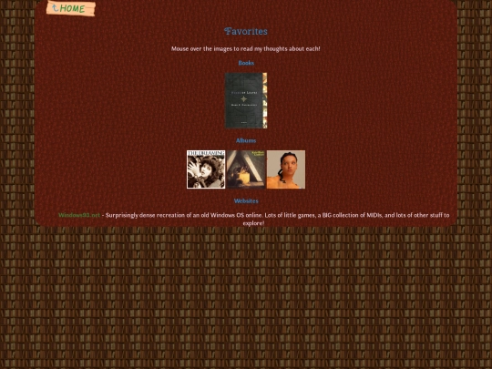 favorites screenshot