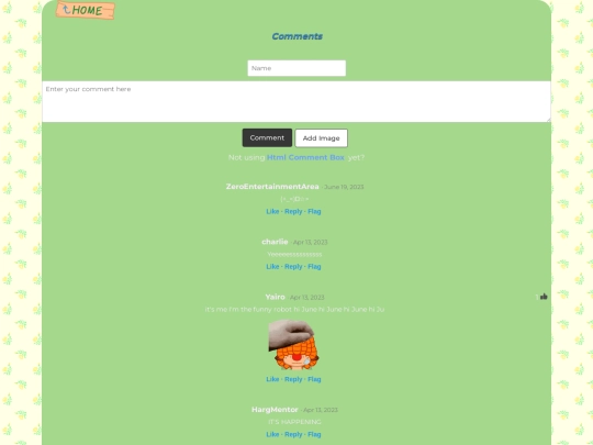 guestbook screenshot