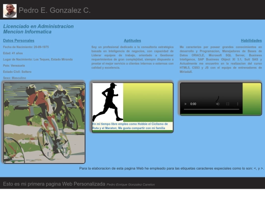 Pagina Personal de Pedro E Gonzalez C screenshot