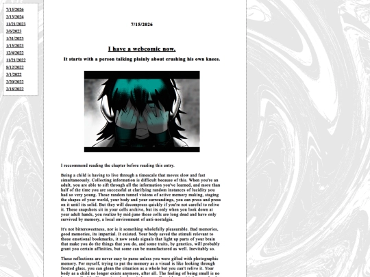 diary screenshot
