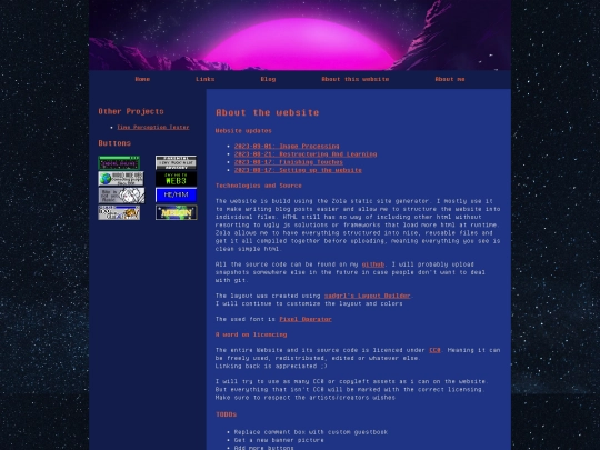 about-website screenshot