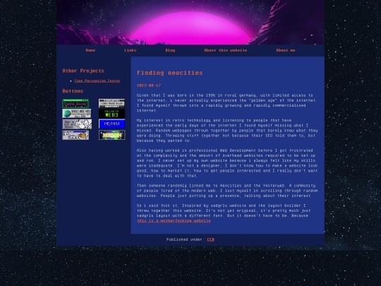 blog/finding-neocities screenshot