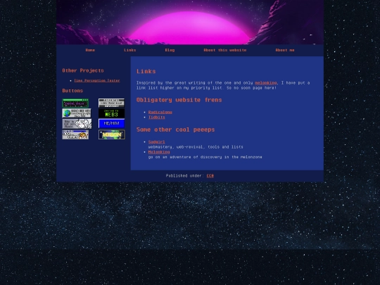 links screenshot
