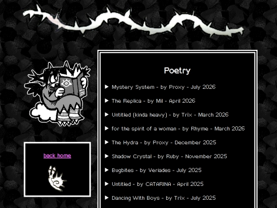 poetry/poetry screenshot