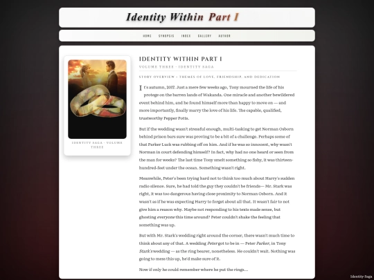 IdentityWithinI/synopsis screenshot