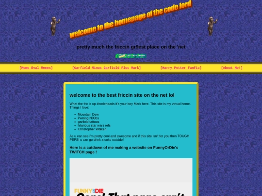 the_coolest_html_site screenshot