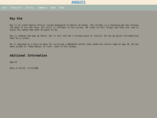 Anguis/Characters/Roy screenshot