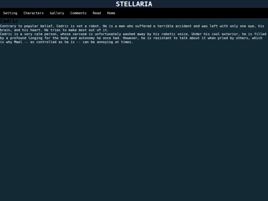 Stellaria/Characters/Cedric screenshot